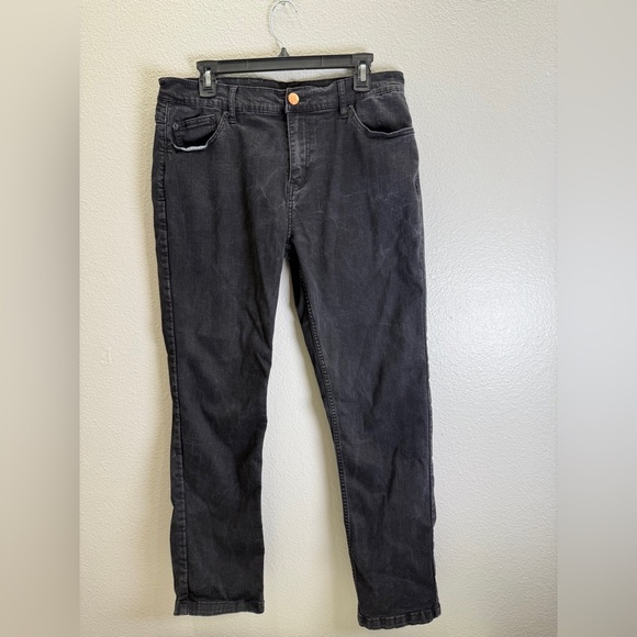 Mugsy Men's Black Jeans 35 x 30 Pants Squid Ink Grunge Rocker Designer